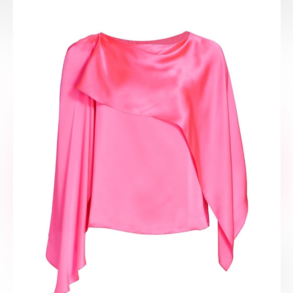NEW Halston
Dahlia Draped Charmeuse Top - Picture 8 of 10